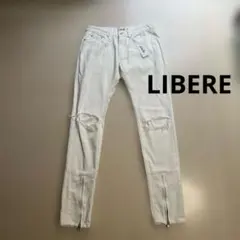[新品未使用] LibeRe ダメージホワイトデニムパンツ