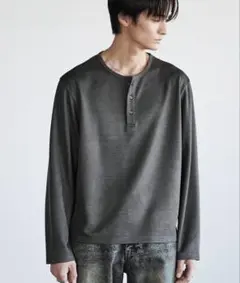 wym lidnm AZE H/S KNIT HENLEY Lサイズ　ブラウン WYM LIDNM セーター ニット AZE H/S KNIT HENLEY メンズ : ZOZOTOWN