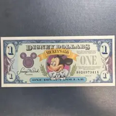 ディズニーワールド　25周年ディズニーダラー 1 ・5 ・10ドル 計3枚セット ディズニーワールド 25周年ディズニーダラー 1 ・5 ・10ドル 計3