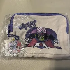 パワパフ 刺繍ポーチ チャーム付き