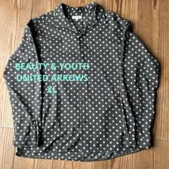 BEAUTY & YOUTH UNITED ARROWS ドットシャツカーキXL
