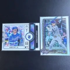 Topps ボビー・ウィットJr 2枚セット インサート まとめ売りロイヤルズ