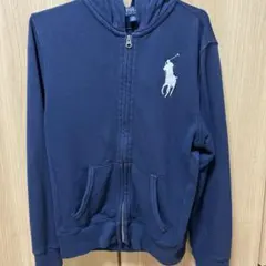 ポロラルフローレン　POLO パーカー ロゴ　ネイビー160㎝