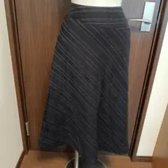 最終美品PORTCROSフレアースカート ブラック地♡サイズМ♡サイド切り替えのサムネイル