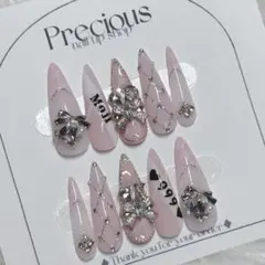 ネイルチップ オーダー 推し活 かわいい 紫 量産型 ライブ オタク