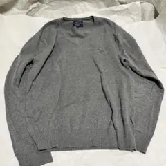 【GANT / ガント】 Vネック セーター グレー ストレッチコットン Mのサムネイル