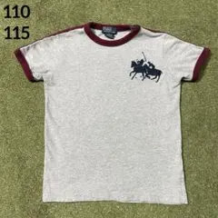 ポロ　ラルフローレン　Ｔシャツ グレー　ビッグポニー　115 110