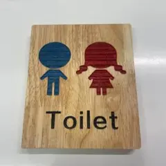 A-0750 男女兼用 トイレサイン Toiret プレート