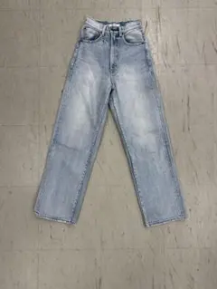 MOUSSY ハイウエスト ストレートデニム