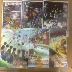 一番くじデジモン -光と闇の衝突-D賞クリアポスターフルコンプリートセット全6種