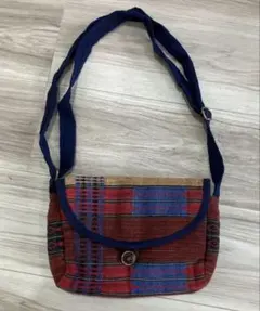 アジアン　ショルダーバッグ　モン族　ナガ族　多機能　マライカ　民族　織布