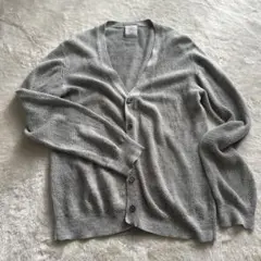 SHIPS JET BLUE フランダースリネンカーディガン