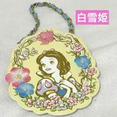 【新品】 ディズニー 白雪姫 パスケース 黄色 花柄 ディズニーランド