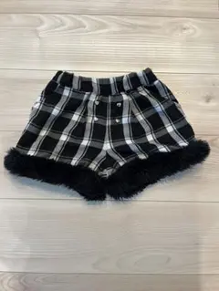 チェック柄ハーフパンツ 100サイズ