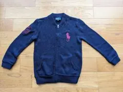 ポロラルフローレン　ジップアップカーディガン　ビッグポニー　120cm