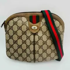 GUCCI ヴィンテージグッチ GG柄 ショルダーバッグ PVC レザーのサムネイル