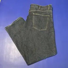 ダークブルー ストレートレッグ ストレッチデニム