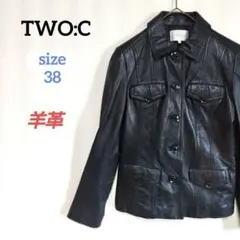 トゥーシー　ラムレザージャケット　シングルライダース　平成ギャル　グランジy2k