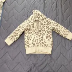 ヒョウ柄カジュアルジャケット XXS　90-100