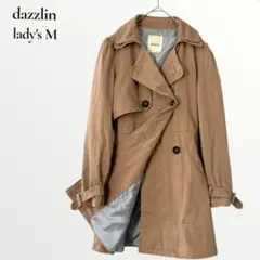 dazzlinダズリン／トレンチコート 裏地ストライプ ベルト付き ベージュ