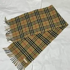 訳あり Burberrys バーバリー カシミヤ100% マフラー ノバチェック