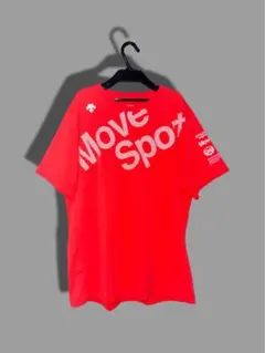 し*ん様 デサント　Move Sport 赤 Tシャツ　吸汗速乾