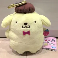 いちごがま口ポーチ　ポムポムプリン　サンリオ