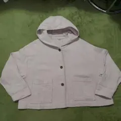 サマンサモスモス 綿麻のジャケット アウター トッパー フード付き