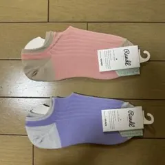 GUNZE ランドル オーガニックコットン レディースソックス 2足のサムネイル