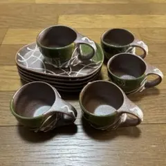h*r様 コーヒーカップ　ティーカップ　ソーサーセット　陶器セット　5セット
