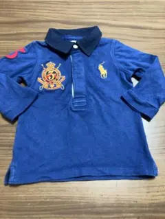 Ralph Lauren ポロシャツ 9M青 刺繍