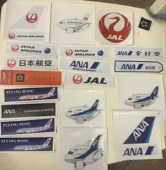 JAL ANA 航空会社 ステッカー セットのサムネイル