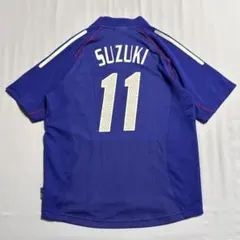 【2002年日韓W杯】　日本代表 ユニフォーム 11番 鈴木隆行　アディダス