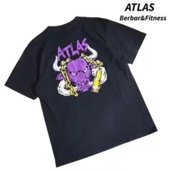 ATLAS バックプリント Tシャツ 黒 84900