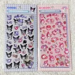 Kuromi & My Melody 3Dステッカー　クロミ　マイメロ