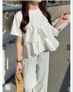 grl フリルドッキングTシャツ[dpk490] 新品未使用、タグ付き