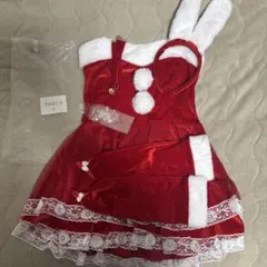 サンタコスチューム 赤 ベルベット