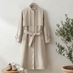 【新品・タグ付】dearful スタンドカラーコート トレンチコート M〜L