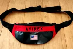 AVIREX ボディバッグ レッド/ブラック