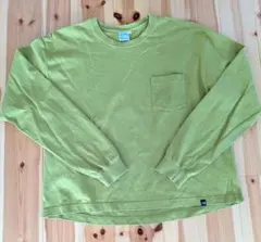 The North Face オリーブグリーン 長袖ポケットTシャツ