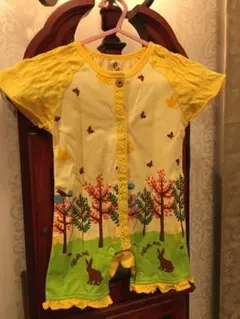 可愛い動物ロンパース半袖　サイズ80