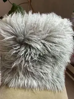 チベットラム　リアルファークッションカバー