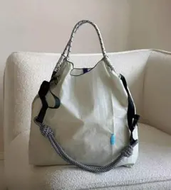 ★新品★ストラップ付きブルーボトルバックベージュMサイズ