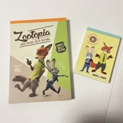 ディズニー ズートピア メモセット A6メモ ミニメモ ジュディ ニック