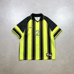 00s NIKE サッカーユニフォーム 刺繍 GOOGLE ゲームシャツ 赤 白