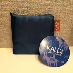 新品未使用　カルディ　エコバッグ　Helpers ブルー
