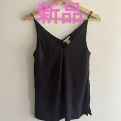 【新品】　H&M ブラック Vネック キャミソール Sサイズ