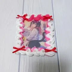 試作品　ホイップデコ　トレカケース　トレカケースデコ　デコ硬質ケース　赤