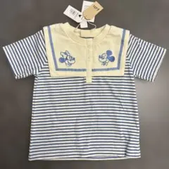 新品未使用！95センチLitte ミッキー＆ミニー セーラーカラー Tシャツのサムネイル