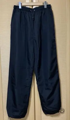 OLD ENGLAND BASIC 黒 ナイロンパンツ　シャカシャカ　裏起毛